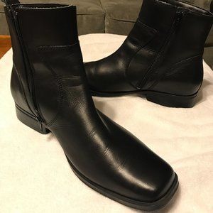 Men's Rockport Zip Boots Black 10.5